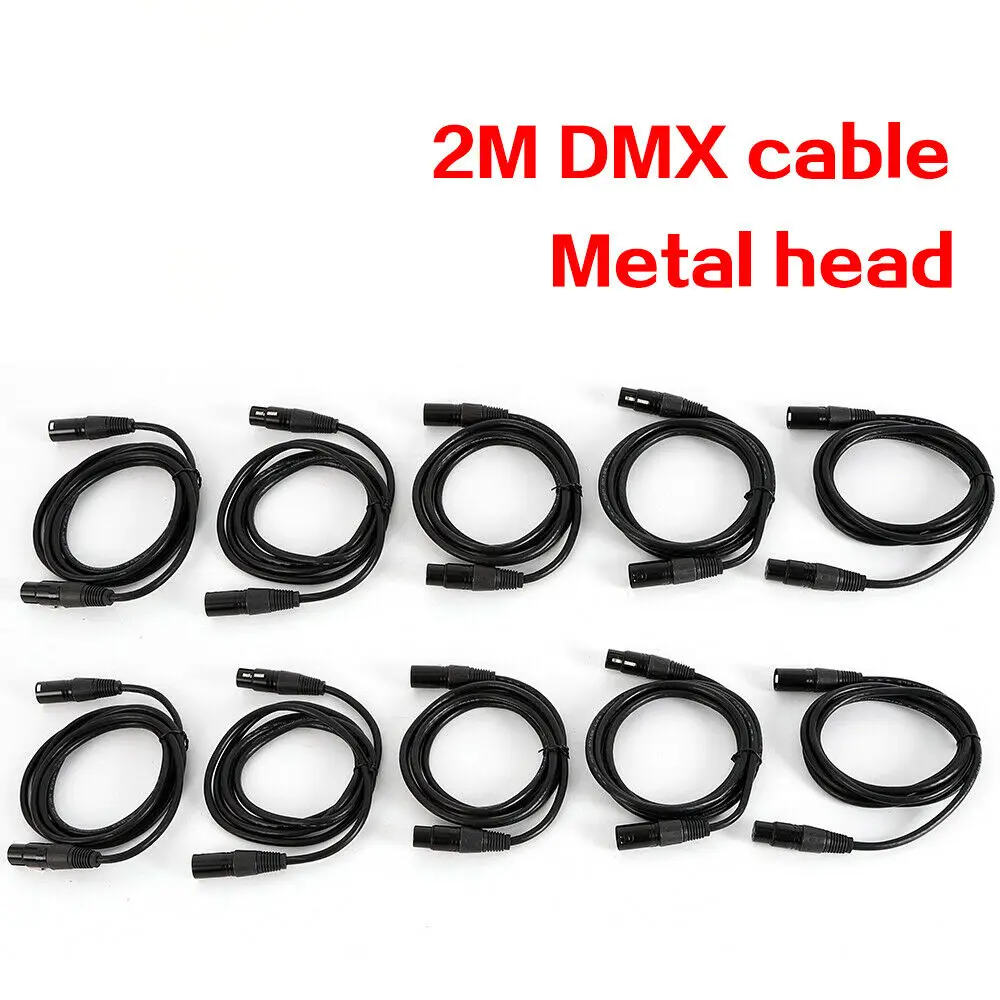 10 x DMX-Kabel 2,0 m XLR 3-polig männlich-weiblich für 110 Ohm-Anwendungen Image