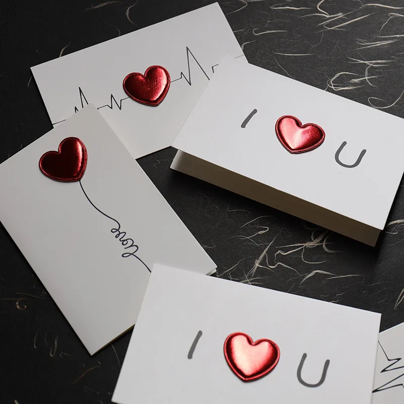 Karten Valentinstag Geschenk Liebe Postkarte Hochzeits einladung Grußkarten Jubiläum für ihren Valentinstag Geschenk karte Image