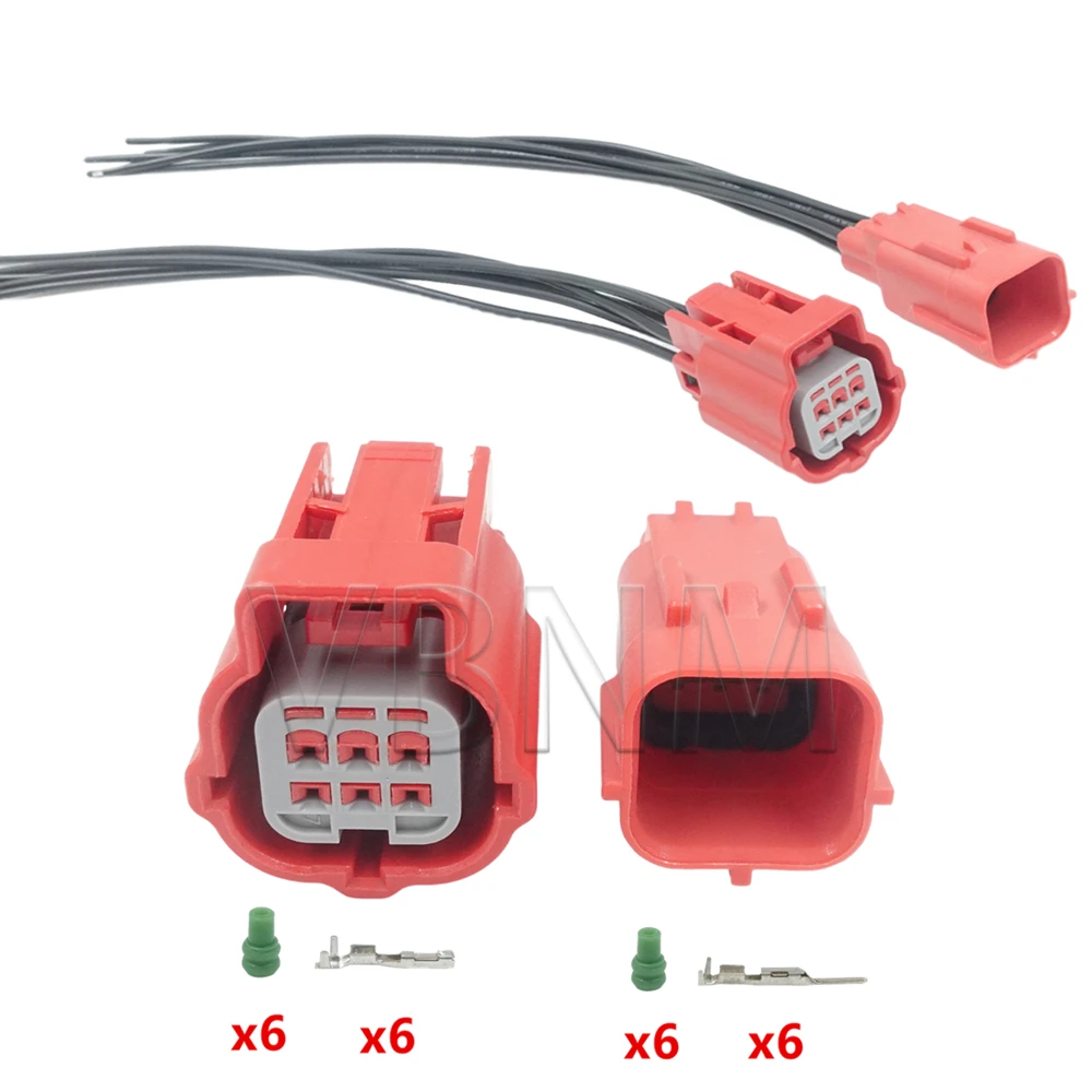 6-poliger MWTRB-06-1A-R MWTPB-06-1A-R Schnittstellen-Docking-Stecker, rotes automatisches Kunststoffgehäuse, wasserdichte Verkabelungssockel Image