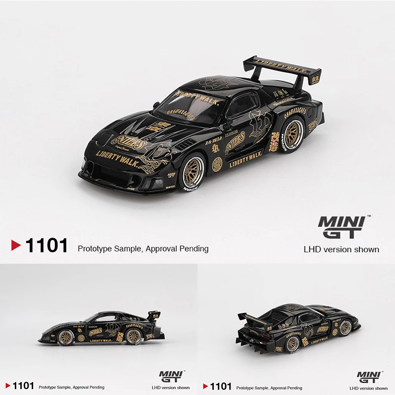 MINIGT 1101 Auf Lager 1:64 LBWK MAZDA RX7 LB Super Silhouette FD NILES Druckguss-Automodell Sammlerspielzeug Image