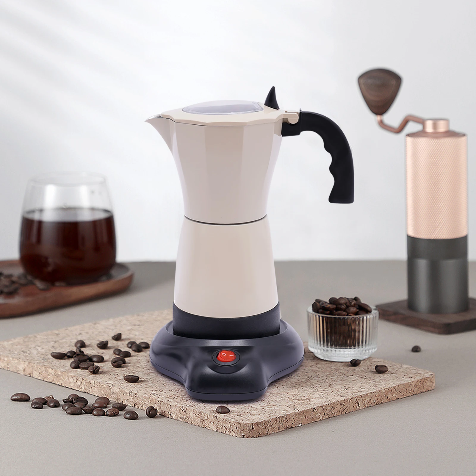 Espressomaschine, Espressomaschine, Kaffeemaschine, Café-Werkzeuge, Kaffeekanne, Küchenutensilien, Zubehör Image