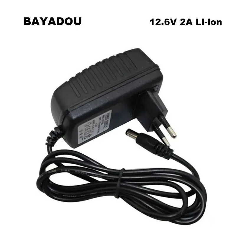 12,6 V 2A 1A 3A Lithium Li-Ion Lipo Ladegerät 12 V Wand Ladegerät Für 3S 10,8 V 11,1 V 12 V Volt Monitor LED Licht Batterie DC Stecker Image