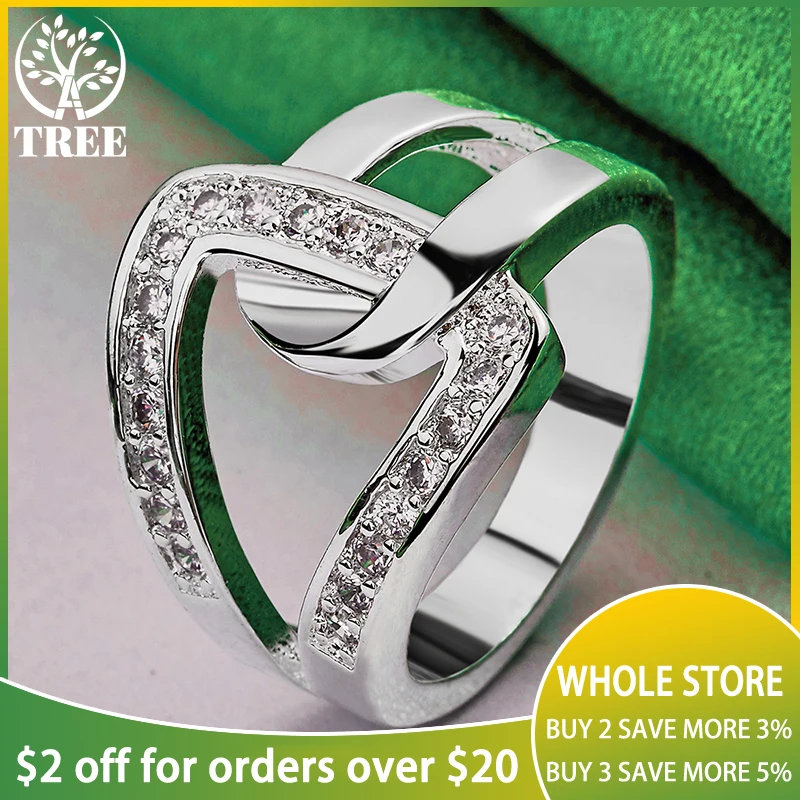 Neue Sterling Silber Geburtstags geschenk Zirkon Geometrie Ringe für Frauen Mann Party Verlobung Hochzeit Jubiläen Modeschmuck Image