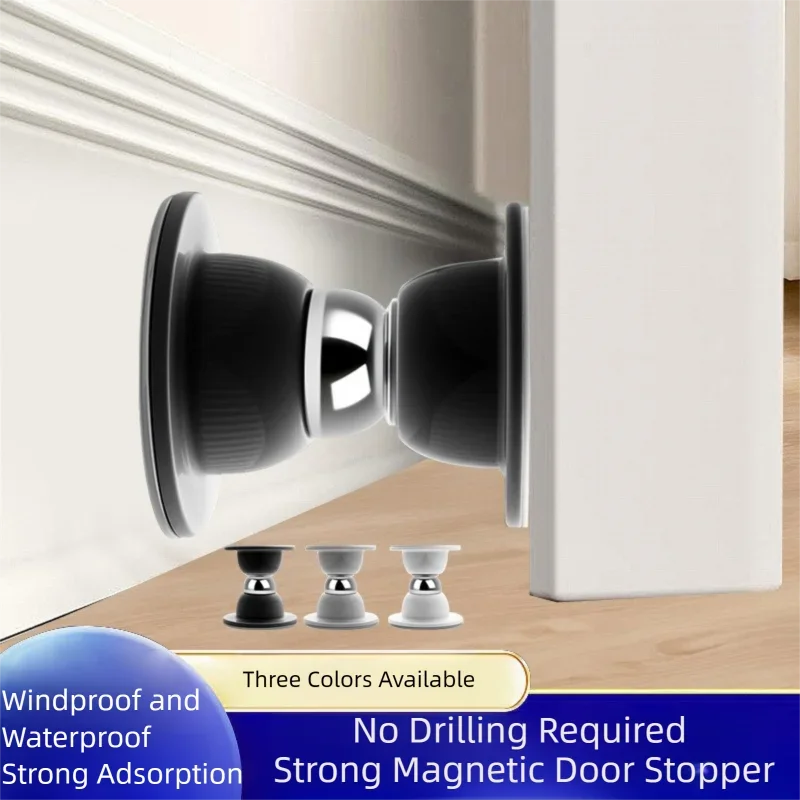 Silikon Anti-kollision Magnetische Tür Stopper Schlafzimmer Tür Studie Tür Puffer Tür Saug Kein Stanzen Starke Bindung