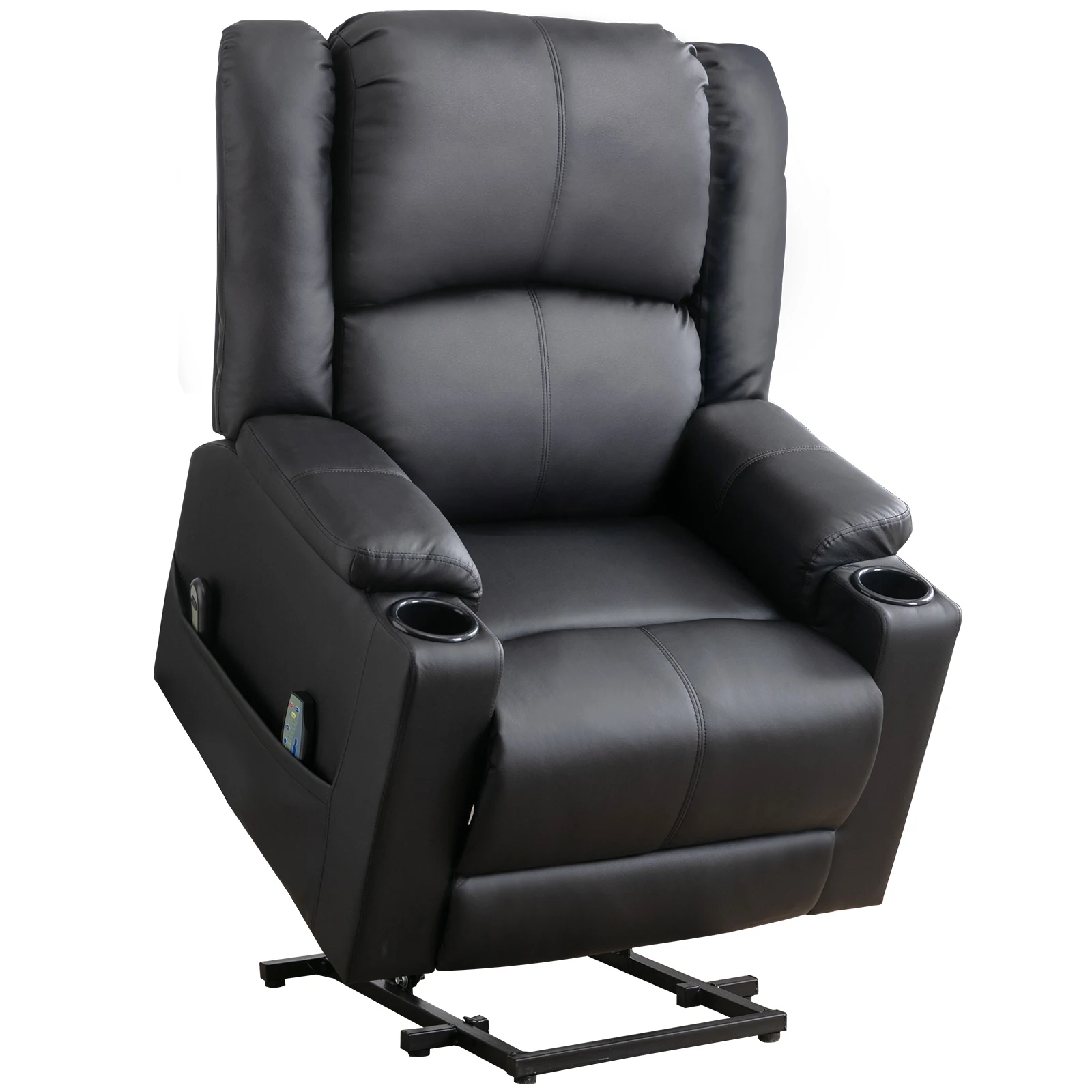 COMHOMA Elektrischer Aufstehsessel, Relaxsessel Fernsehsessel Massagesessel mit Liegefunktion Sessel für ältere Menschen Image