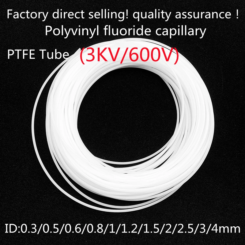 1Meter ptfe Rohr 3d Drucker Teil Bowden Extruder Rohr für J-Kopf Hotend V5 V6 1,75mm /3mm Filament ID 2mm 1mm 3mm od 4mm Image