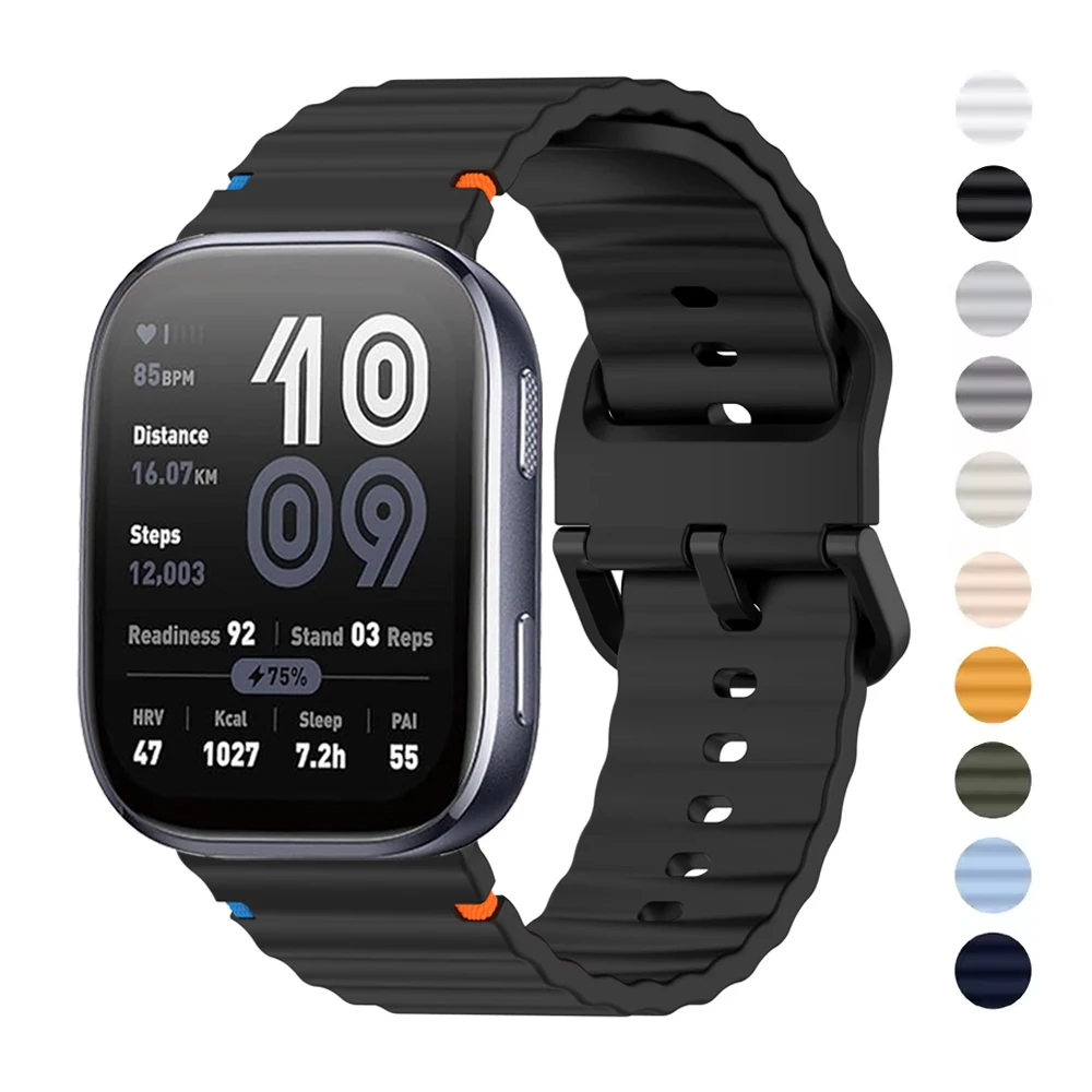 20 mm 22 mm Armband für Amazfit Bip 6/Bip 5/GTR 4 Pro/3/2/GTS 4 Mini/3/2/Balance Sportuhrenarmband Correa Amazfit Active 2 Band Image