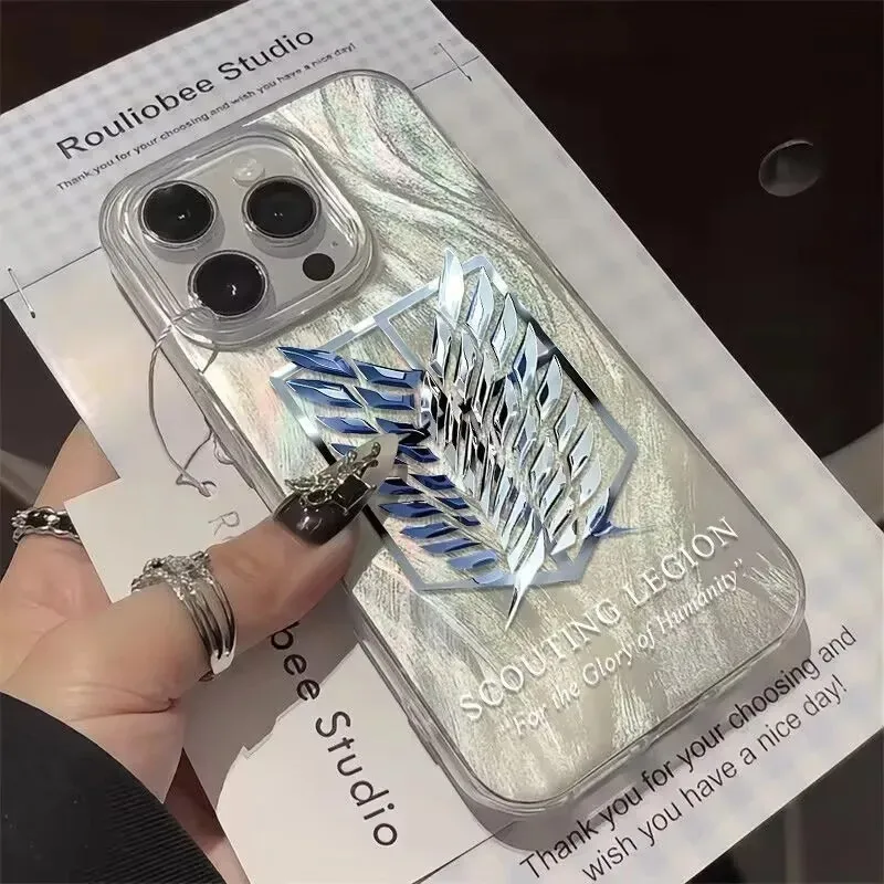 Für iPhone 17 16 Pro Max Fällen Hot Anime Angriff auf Titan Telefon Fall für iPhone 17 Air 16 15 14 13 12 11 Pro Max 7 8 SE2 Abdeckung Image