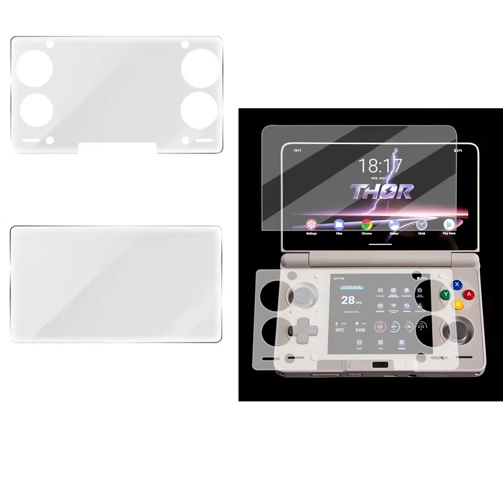 für AYN THOR 9H HD Displayschutzfolie für AYN THOR Player Games Gehärtetes Glas Schutzfolie 1 Stück Image