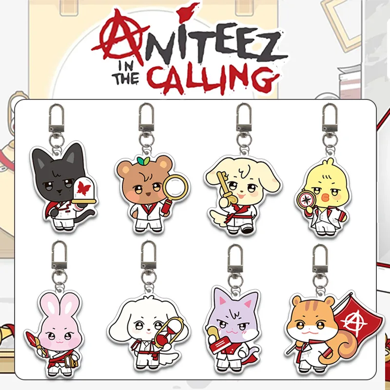 KPOP Idol ANITEEZ IN THE CALLING Album Merch Schlüsselanhänger für Damen Herren Acryl Schlüsselanhänger Halter Geschenke Auto Tasche Charm Zubehör Image