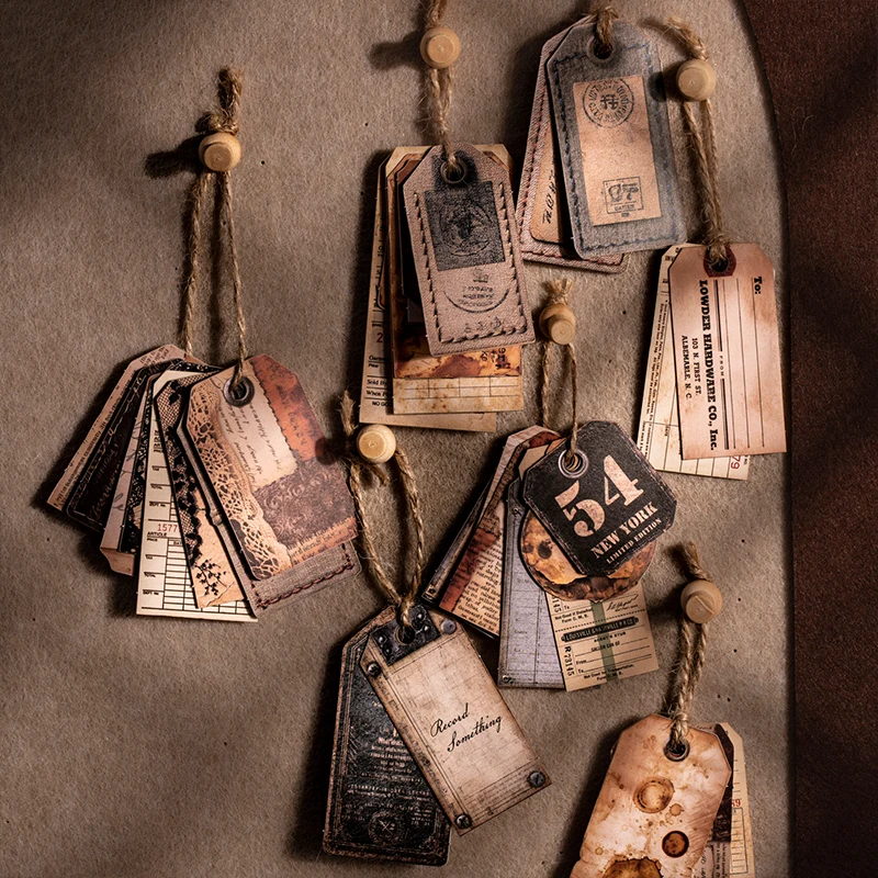 15 teile/paket Vintage Hang tags label Aufkleber Dekorative DIY Scrapbooking Materialien Kunst Collage Schreibwaren Ästhetik Aufkleber Image