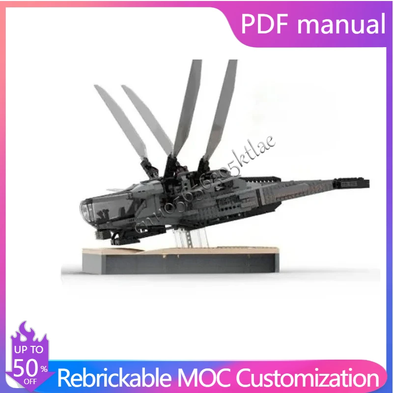 374 PCS Moc Ideas Dune Ornithopter Display Stand Bausteine Für 10327 Bau Ziegel Montage Für Kinder präsentiert Image