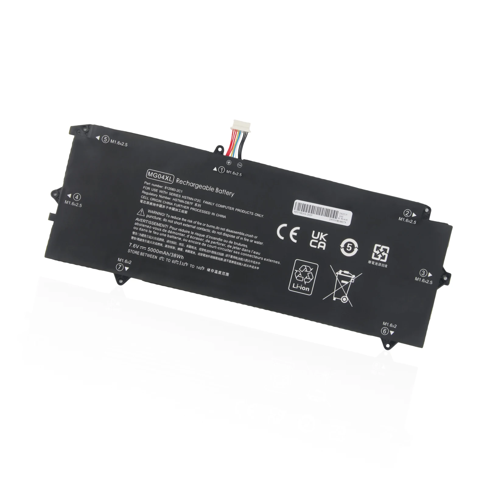 Oyomba MG04XL Laptop-Akku für HP Elite X2 1012 G1, abnehmbares 2-in-1-Business-Tablet M5-6Y54 M5-6Y57 M7-6Y75 M3-6Y30 L5H20EA