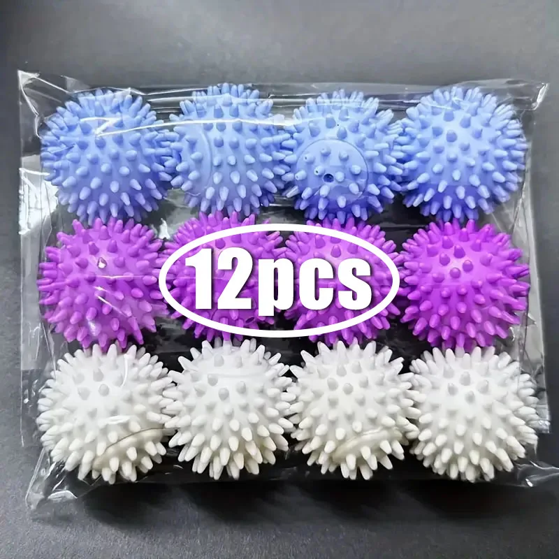 1-12 stücke Wäsche Bälle Anti-Wicklung Magische Wäsche Bälle Trocknen Reinigung Ball Wiederverwendbare Haushalts Waschmaschine Kleidung weichspüler Image