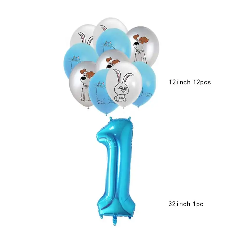 Das geheime Leben von Haustier Ballon Mädchen Geburtstag Party Dekoration liefert Ballon Baby Dusche Teller Tasse Hintergrund Dekor Geschenk Image