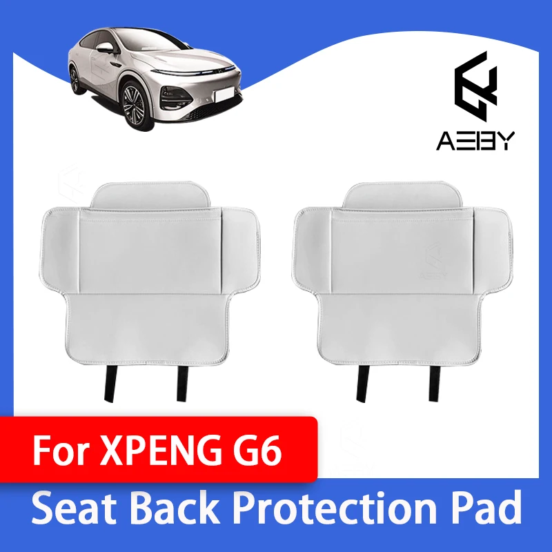 Auto Sitz Zurück Schutz Pad Für XPENG G6 2025, PU Leder Anti Kick Pads Kind Kick Matten Anti Schmutzig schützen Matten Auto Zubehör Image