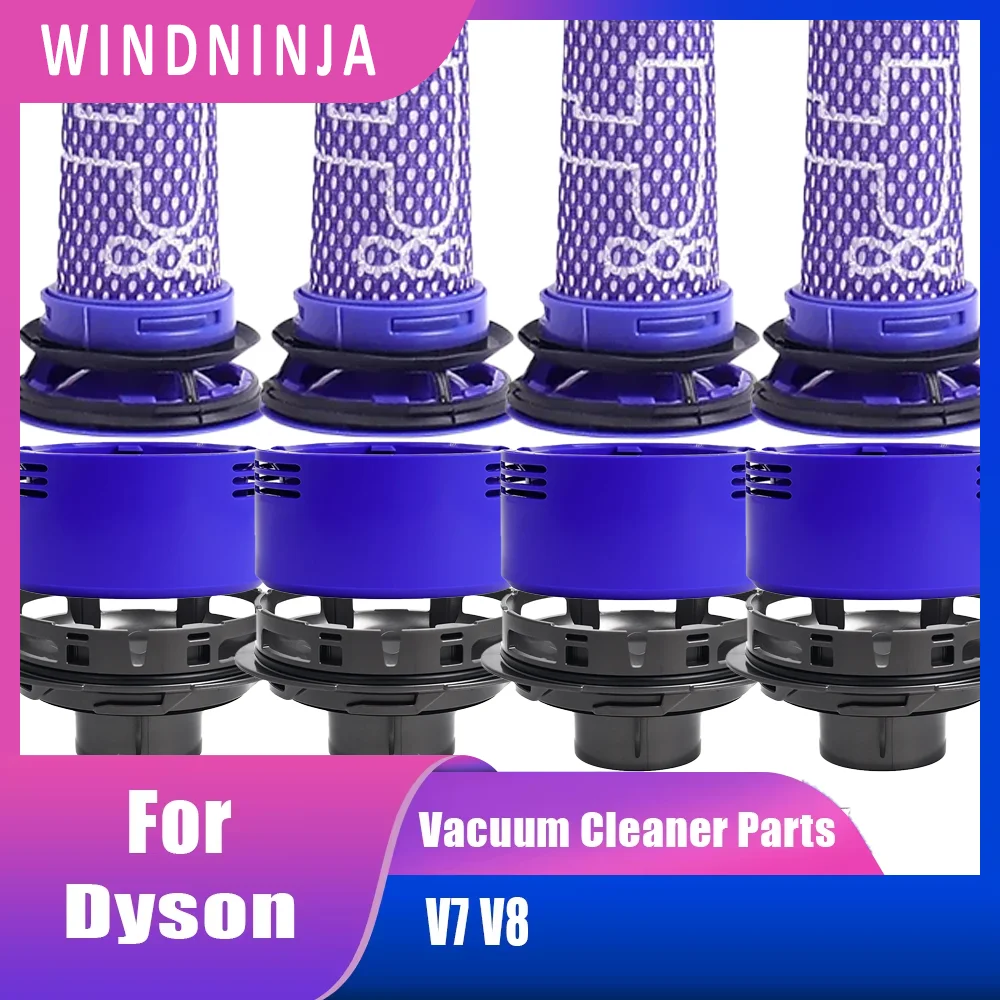 Akku-Staubsauger-Vorfilter und HEPA-Nachfilter-Set für Dyson V7 V8 Hepa-Filter, Nachfilter, hintere Motorabdeckung Image