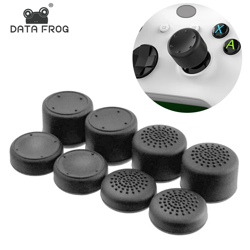 DATA FROG 8 Stück Controller Silikon Analog Thumb Stick Grip Cap für Xbox One/S/Serie X S/PS5/PS4/Switch Pro Gamepad Ersatz Image