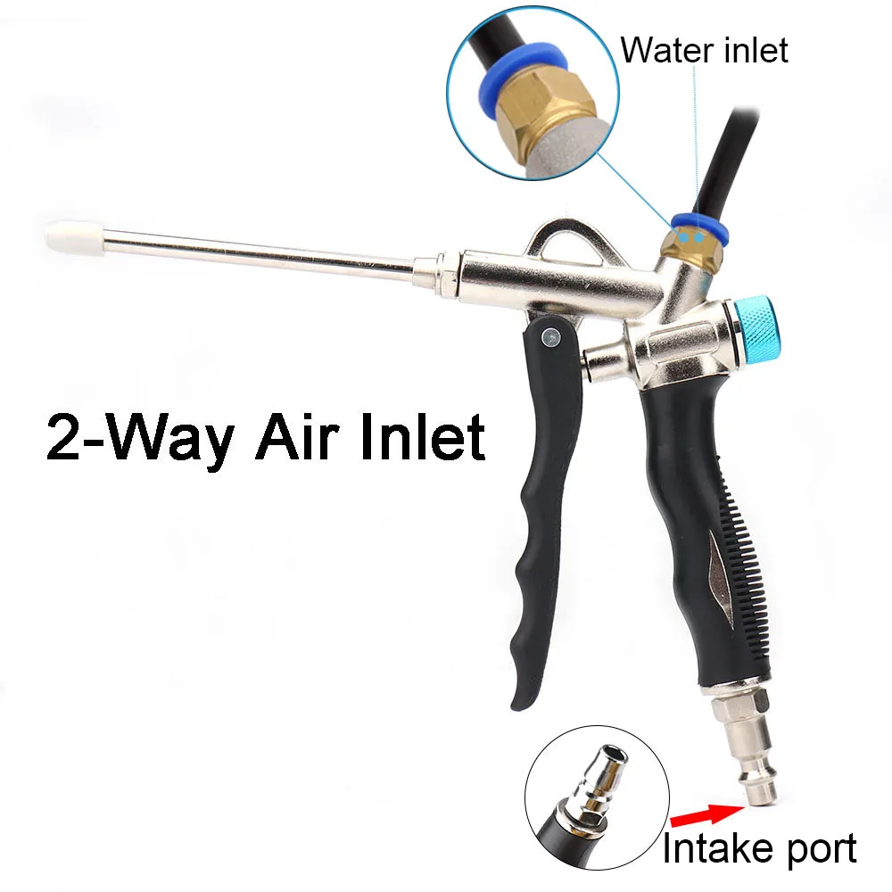 1Pc 2-Weg Luft Blas Pistole Einstellbare Luft Staub Pistole Handheld Düse Kompressor Hochdruck Staub Reinigung Entfernung pneumatische Werkzeug Image