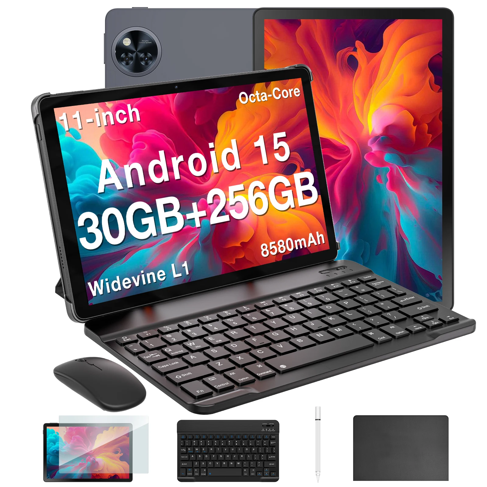 Globale Version DOOGEE U11 Pro Android 16 Tablet 30GB(6+24) 256GB 11" HD 90Hz Display 8580mAh Akku Unisoc T7200 Widevine L1 Image
