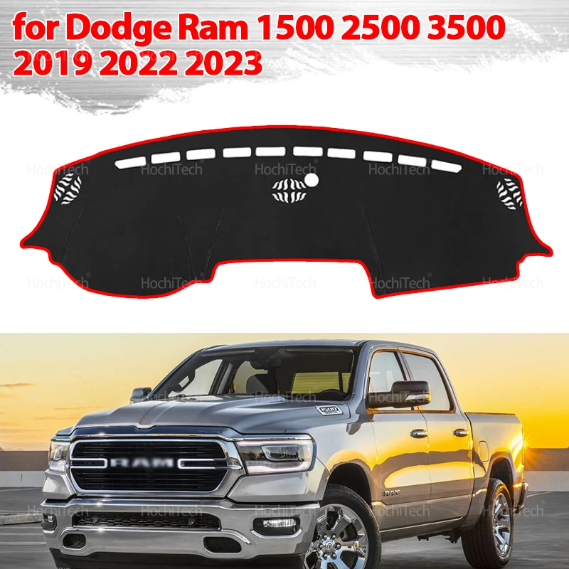 Für Dodge Ram 1500 2500 3500 2019 2022 2023 Anti-Slip Dashboard Abdeckung Schutz Pad Auto Zubehör Sonnenschirm Teppich Image