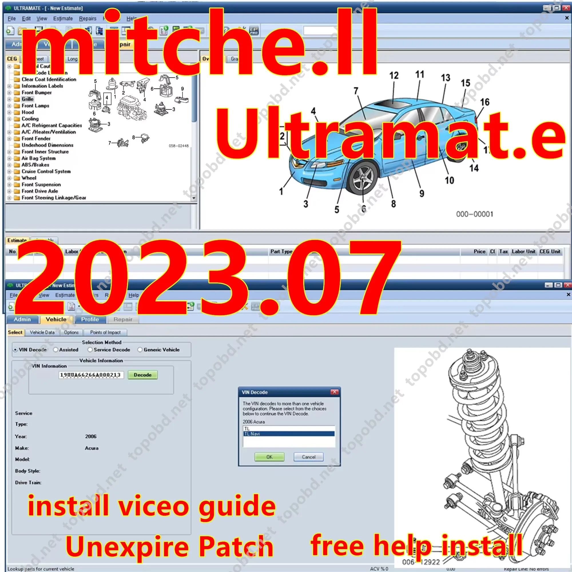2025 NEUES Mitchel Ultramate 2023.07 KOMPLETTES ERWEITERTES SCHÄFERSYSTEM + Patch für Unexpire + Videoanleitung installieren + kostenlose Installation Image