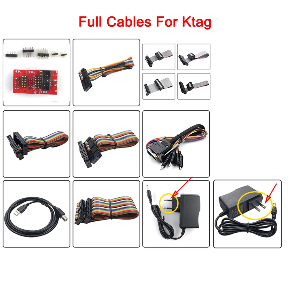 Komplett kabel für ktag obd2 v2.0 ecu programmierer obd adapter für k-tag firmware auto ecu chip tunning master ohne maschine Image