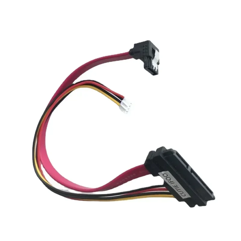 2-in-1 7Pin SATA DATA + 2,0mm 4Pin Power Combo 7+15 Pin 22P SATA Conjoint CD/DVD HD Festplattenkabel 20cm Image