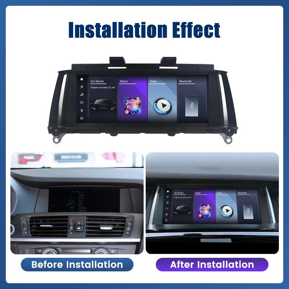 8,8 ”Autoradio Für BMW X3 X4 2011-2017 CIC NBT System GPS Navigation Multimedia Display Head Unit video Player Carplay Image