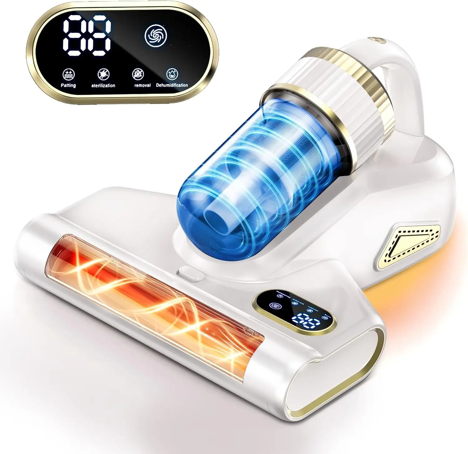 Bettstaubsauger, Matratzenstaubsauger, kabellos, Ultraschall und hohe Heizung, leistungsstarke Handstaubsauger Image