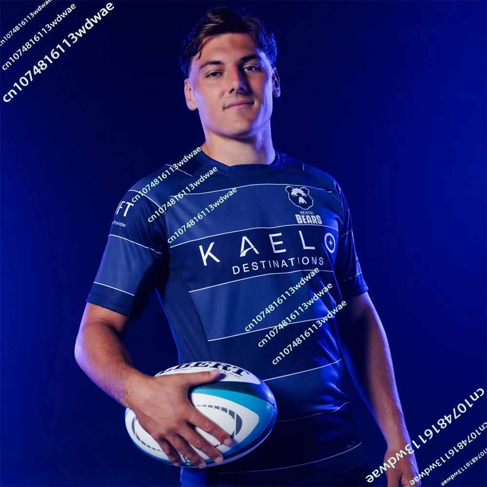 Nouveau Maillot de Rugby Bristol Bears Angleterre 2026 pour Hommes et Enfants – Maillot d'Entraînement à Séchage Rapide pour le Rugby Britannique à Domicile