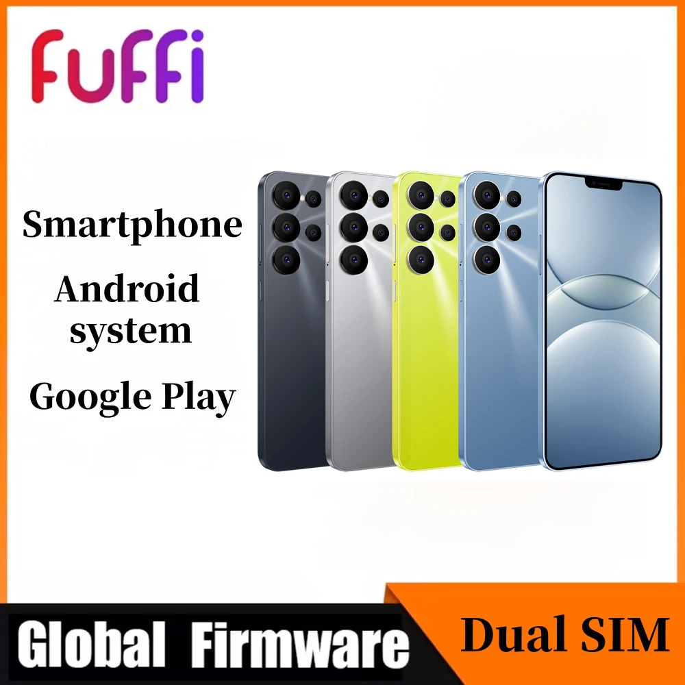 FUFFI S25 Pro Smartphone Cellphone Android 12 6.56 inch Screen,4+128GB 8+16MP Mobile Phone 3400mAh For Google Play Store Phone