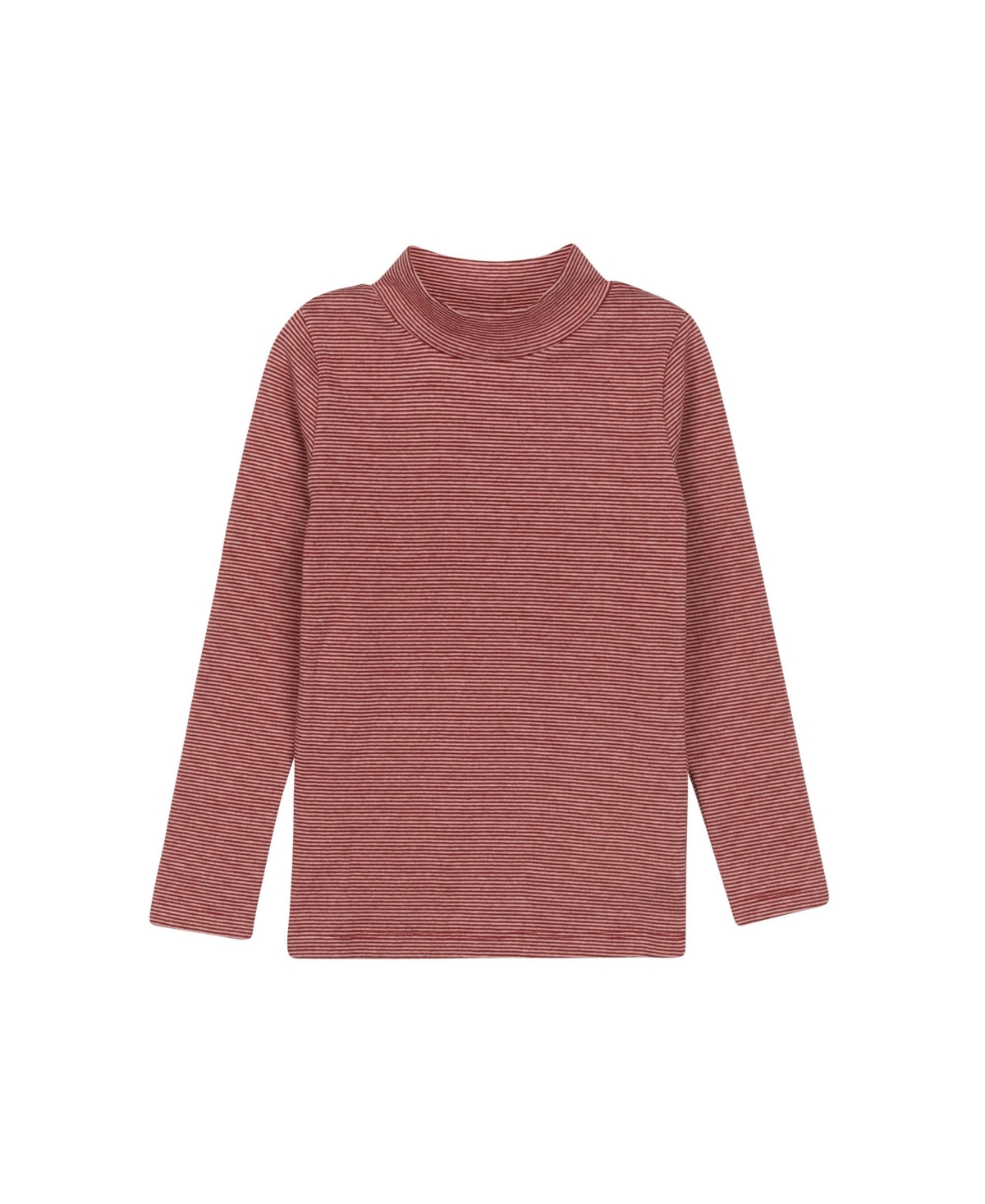 Ely's & Co. Girls' French Terry Autumn Kids Collection Turtle Neck Top - Baby, Little Kid, Big Kid - Pink