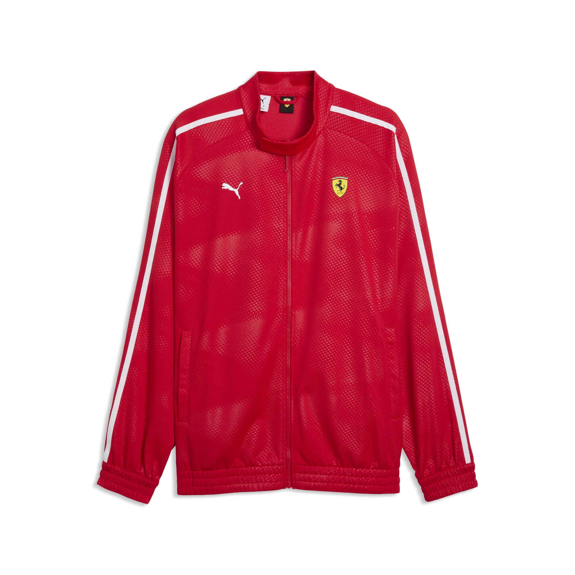 Sweatjacke PUMA "Scuderia Ferrari T7 Oversized Trainingsjacke Herren", Damen, Gr. XL, rosso corsa rot, Obermaterial: 100% Polyester. Seitentasche – Oben: 100% Polyester. Seitentasche – Unten: 100% Polyester, Sweatjacken Sweatjacke Image