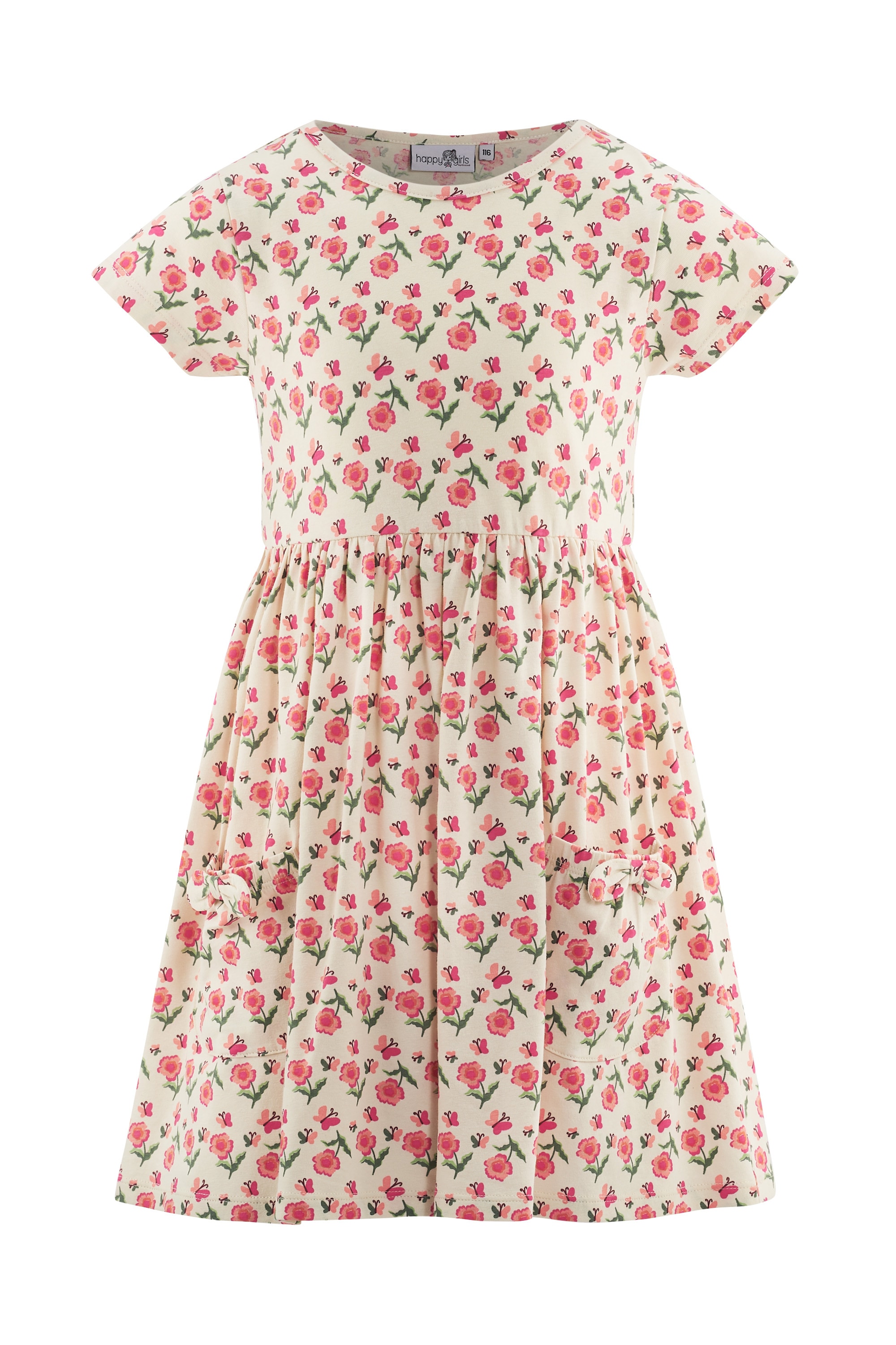 Sommerkleid HAPPY GIRLS "Mädchenkleid", Mädchen, Gr. 122, EURO-Größen, beige, Stoff, 100% Baumwolle, normal, Kleider Sommerkleid Image