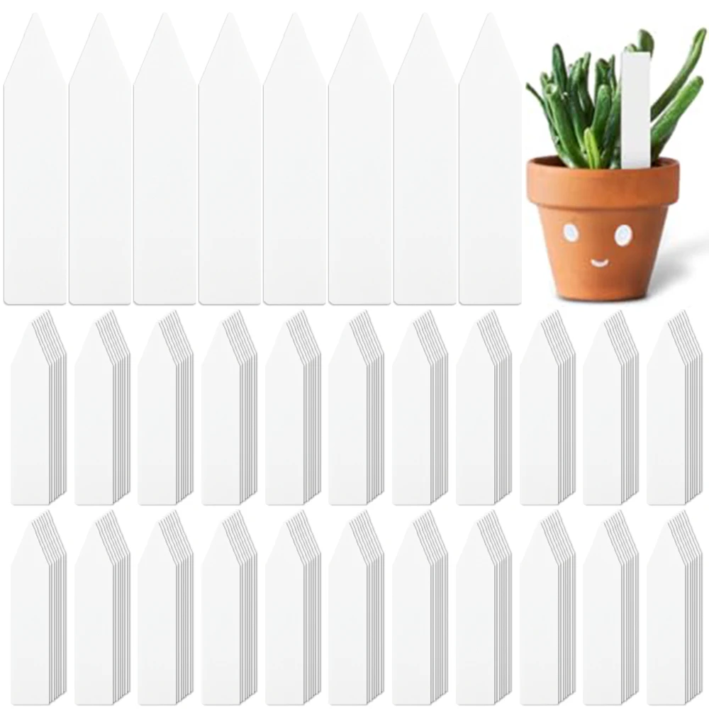 100 Stück Gartenpflanze L Abels Pflanzenzubehör Blumentöpfe Kunststoff Pflanzenanhänger Kinderzimmer Marker L Abel Tablett Mark DIY Werkzeug Image