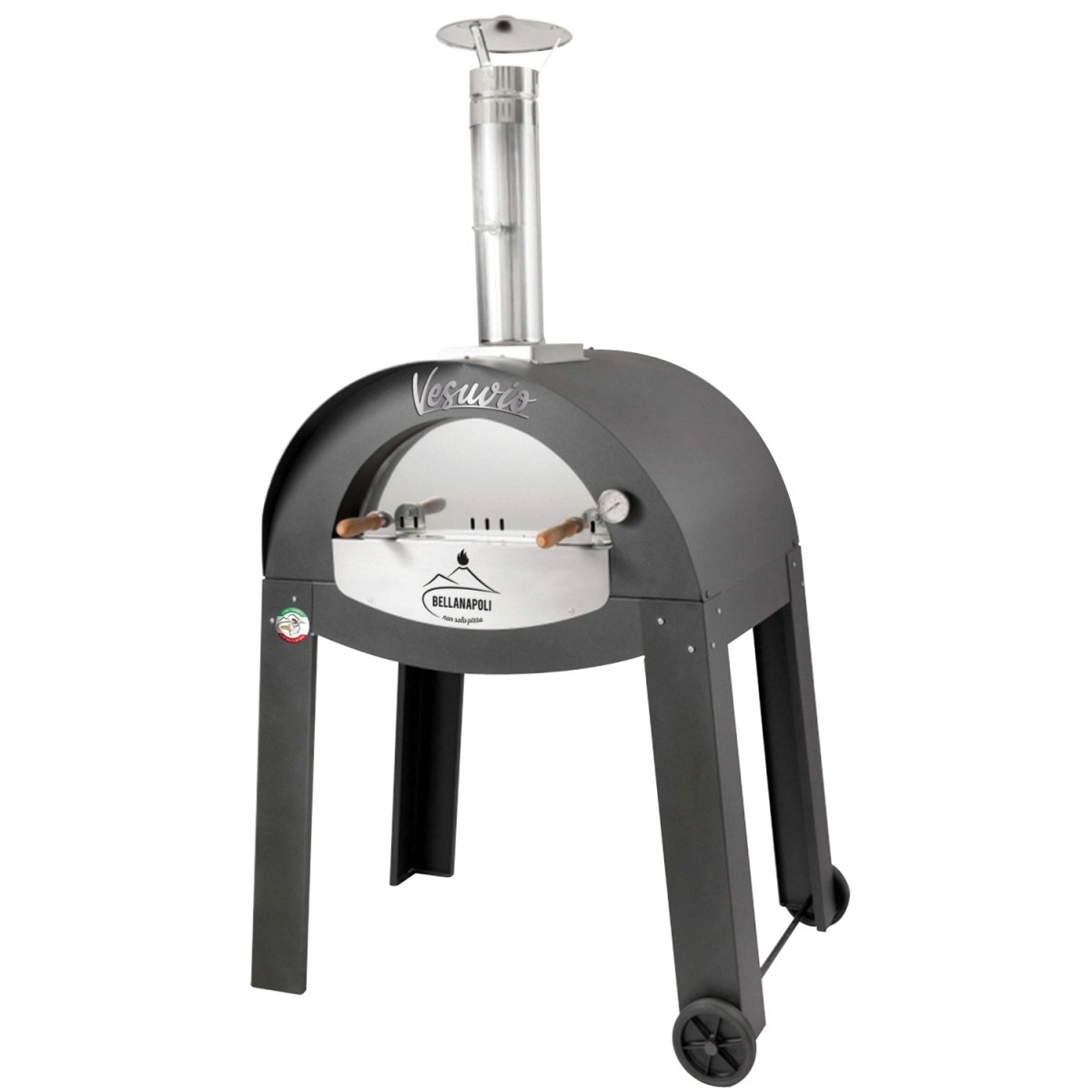 BELLANAPOLI Holzofen Professioneller PIZZA-Ofen VESUVIO Backen 4 Pizzen Image