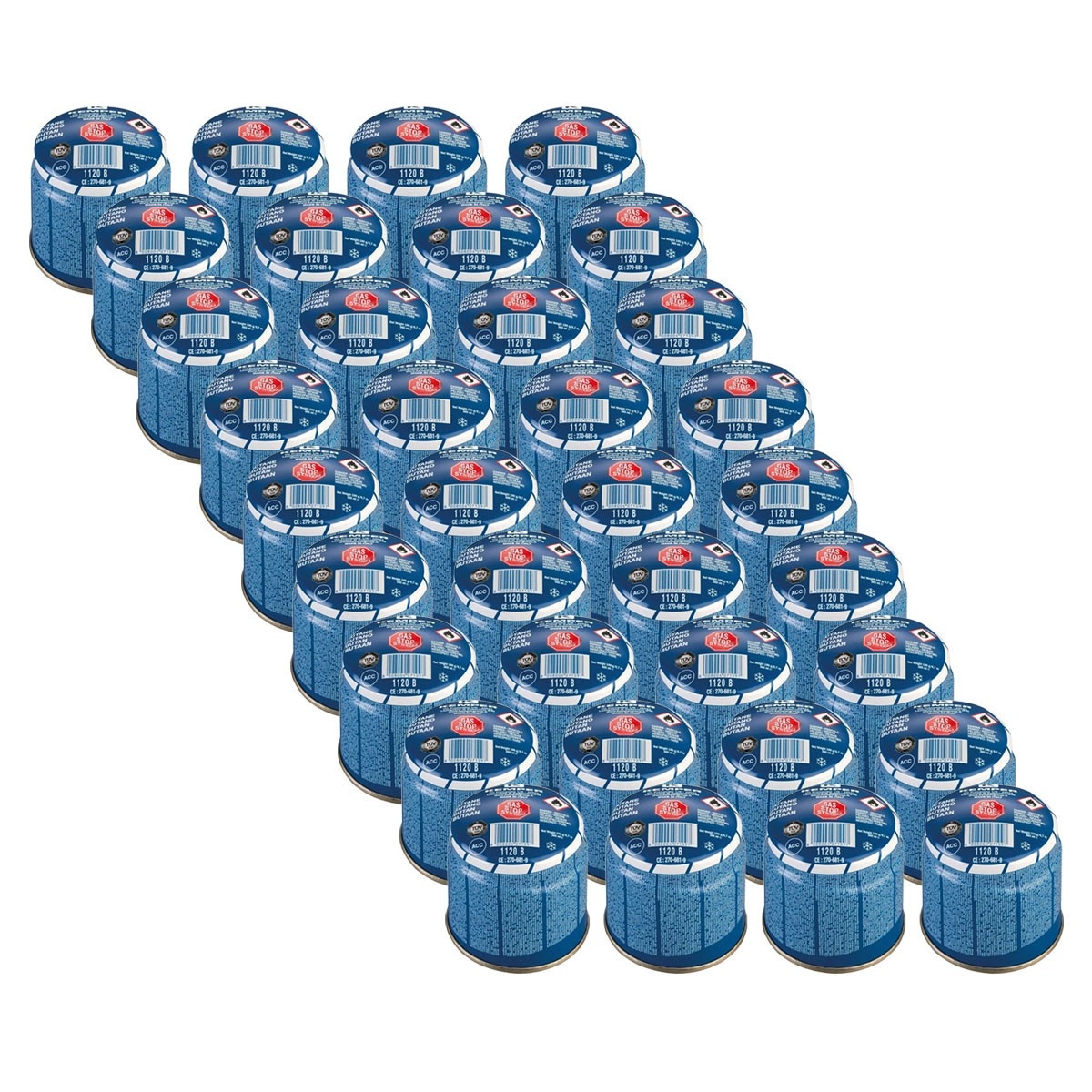 Packung mit 36 Gaskartuschen 190g Butan, durchstechbar, Gas-Stop-Sicherung Kemper Image