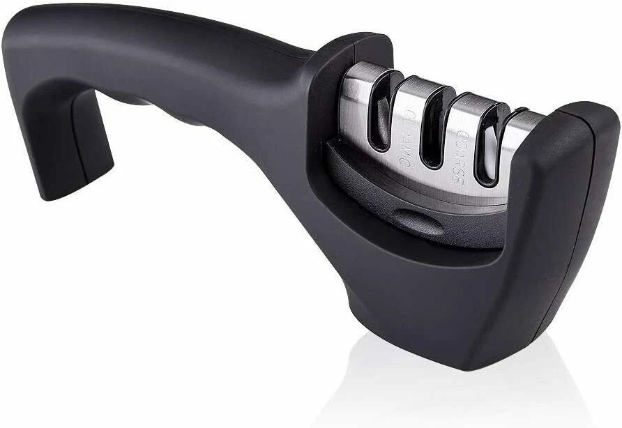 Knife Sharpening Tool, Ceramic & Tungsten Stages, Professional Blade Hone, Kitchen Knife Sharpening System Knife Sharpening Tool, Ceramic & Tungsten Stages, Professional Blade Hone, Kitchen Knife Sharpening System