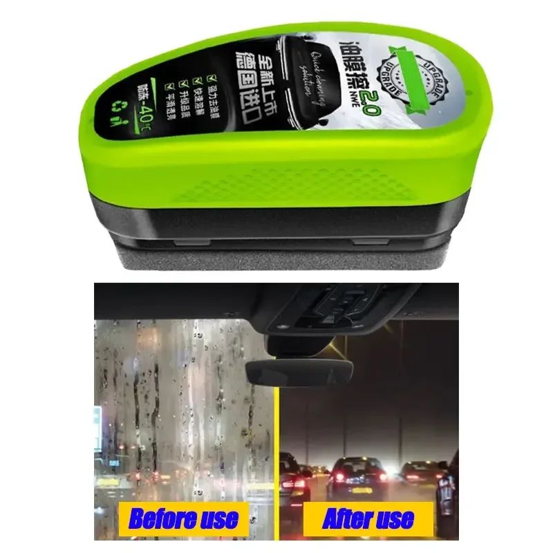 Automotive Glass Oil Film Remover Sponge Windshield Cleaning Brush Tool Automotive Glass Oil Film Remover Sponge Windshield Cleaning Brush Tool