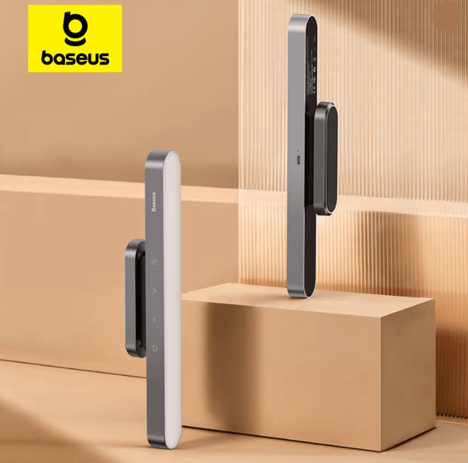 Baseus Magnetic Hanging Desk Light Rechargeable LED Stepless Dimming Lamp white