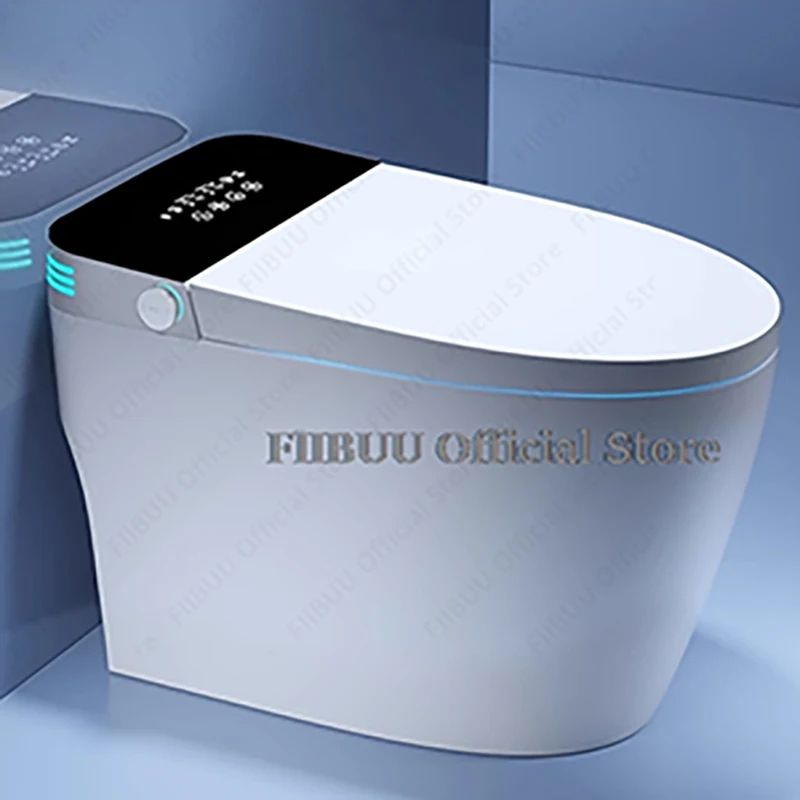 Luxury Smart Toilet With Heated Seat And Built In Bidet Elongated One Piece Comfort System white rough in 400mm