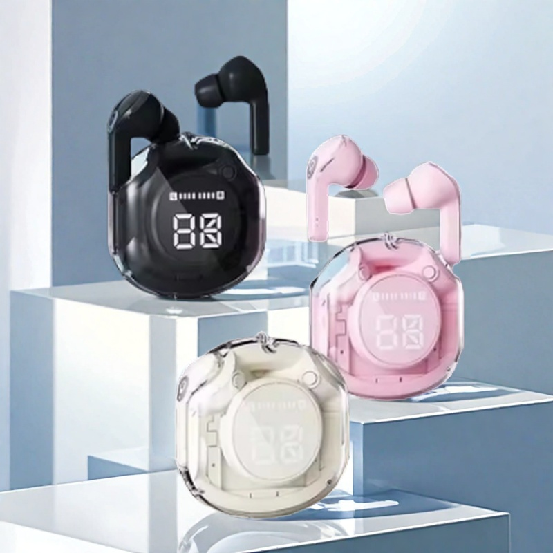 Wireless Bluetooth Earphones With Noise Reduction Touch Control & Bass For Sport & Gaming black