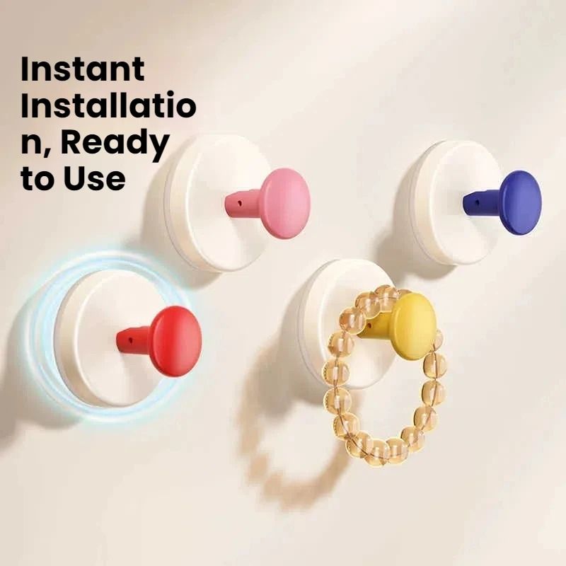 Clothes Hook Adhesive Wall Hanger For Bathroom And Kitchen 3 Pcs Set C