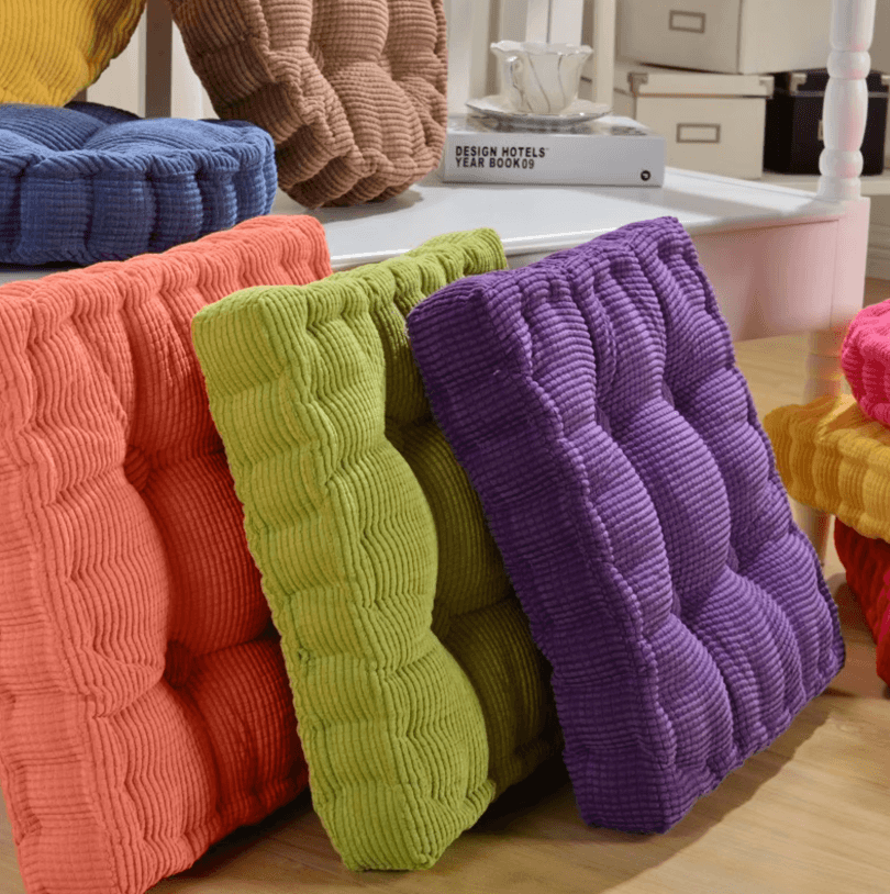 ZenSquare 16x16 Inch Floor Cushion Thick Meditation & Seating Pillow For Yoga, Chair & Floor Comfort brown