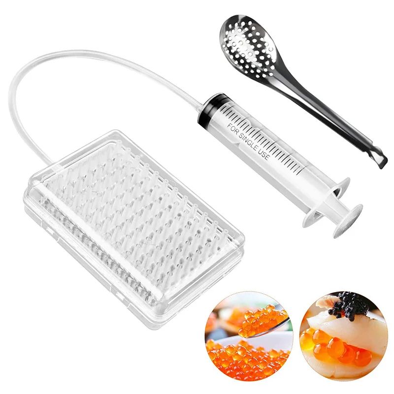 96 Hole Caviar Maker Spherification Kit With Syringe 96 Hole Caviar Maker Spherification Kit With Syringe