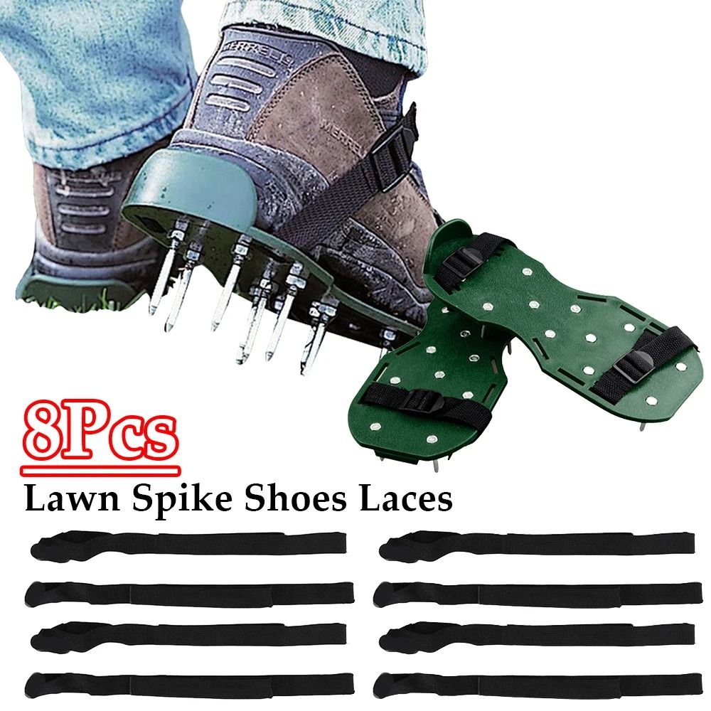 8 Piece Lawn Spike Shoe Replacement Straps Durable Nylon Garden Aerator Shoe Laces 8 Piece Lawn Spike Shoe Replacement Straps Durable Nylon Garden Aerator Shoe Laces
