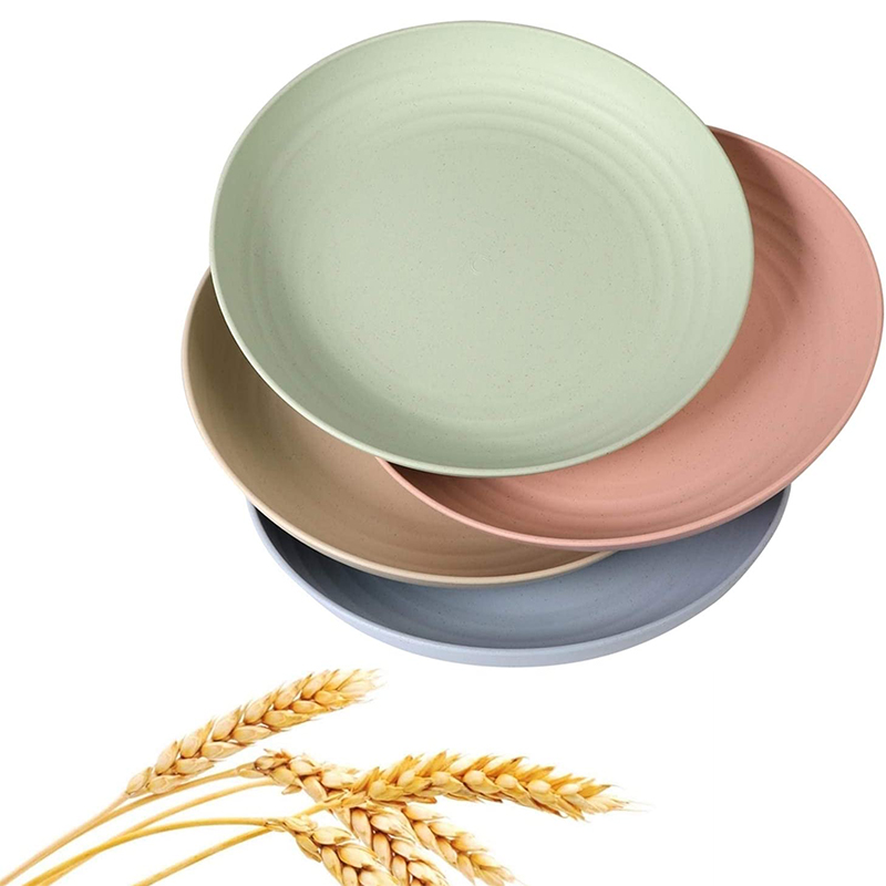 Lightweight Wheat Straw Plates Set Unbreakable, Reusable, Dishwasher & Microwave Safe Dinnerware Lightweight Wheat Straw Plates Set Unbreakable, Reusable, Dishwasher & Microwave Safe Dinnerware