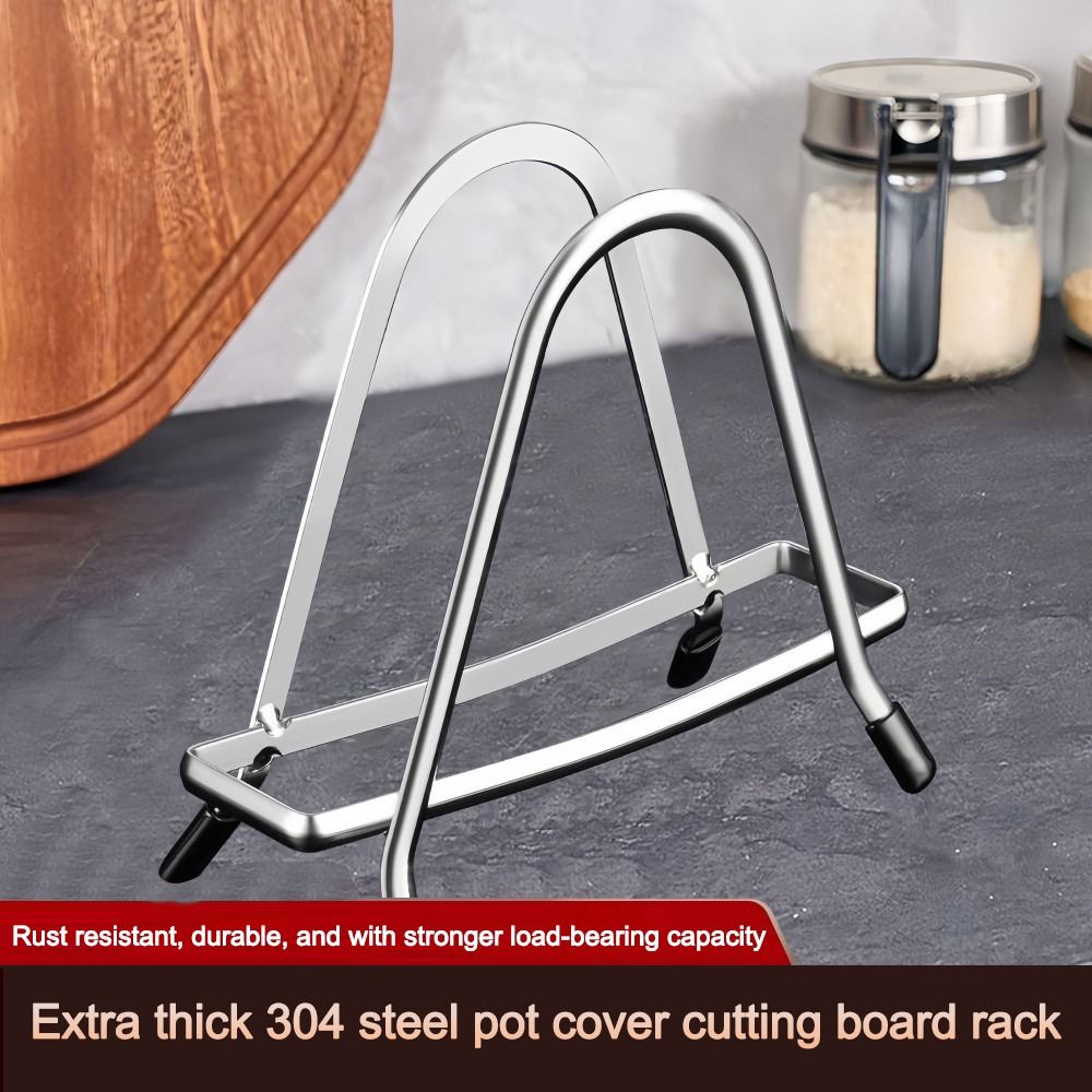 Rustproof Space Saving Cutting Board Organizer, Portable Stainless Steel Kitchen Storage Rack Rustproof Space Saving Cutting Board Organizer, Portable Stainless Steel Kitchen Storage Rack