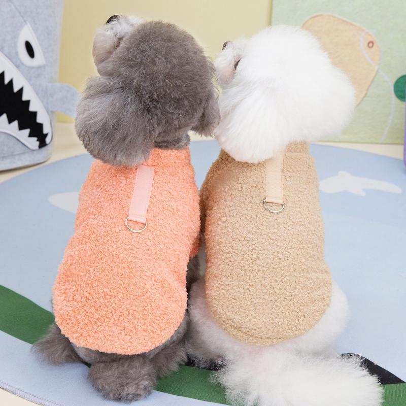 Winter Dog Sweater, Soft Plush Coat For Small, Medium Dogs, Cats, And Puppies kaki xl
